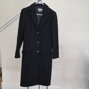 Wool Black Wool Trench Coat